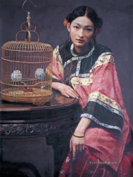Chinesische Werke - Zg053cD177 Chinesischer Maler Chen Yifei Mädchen